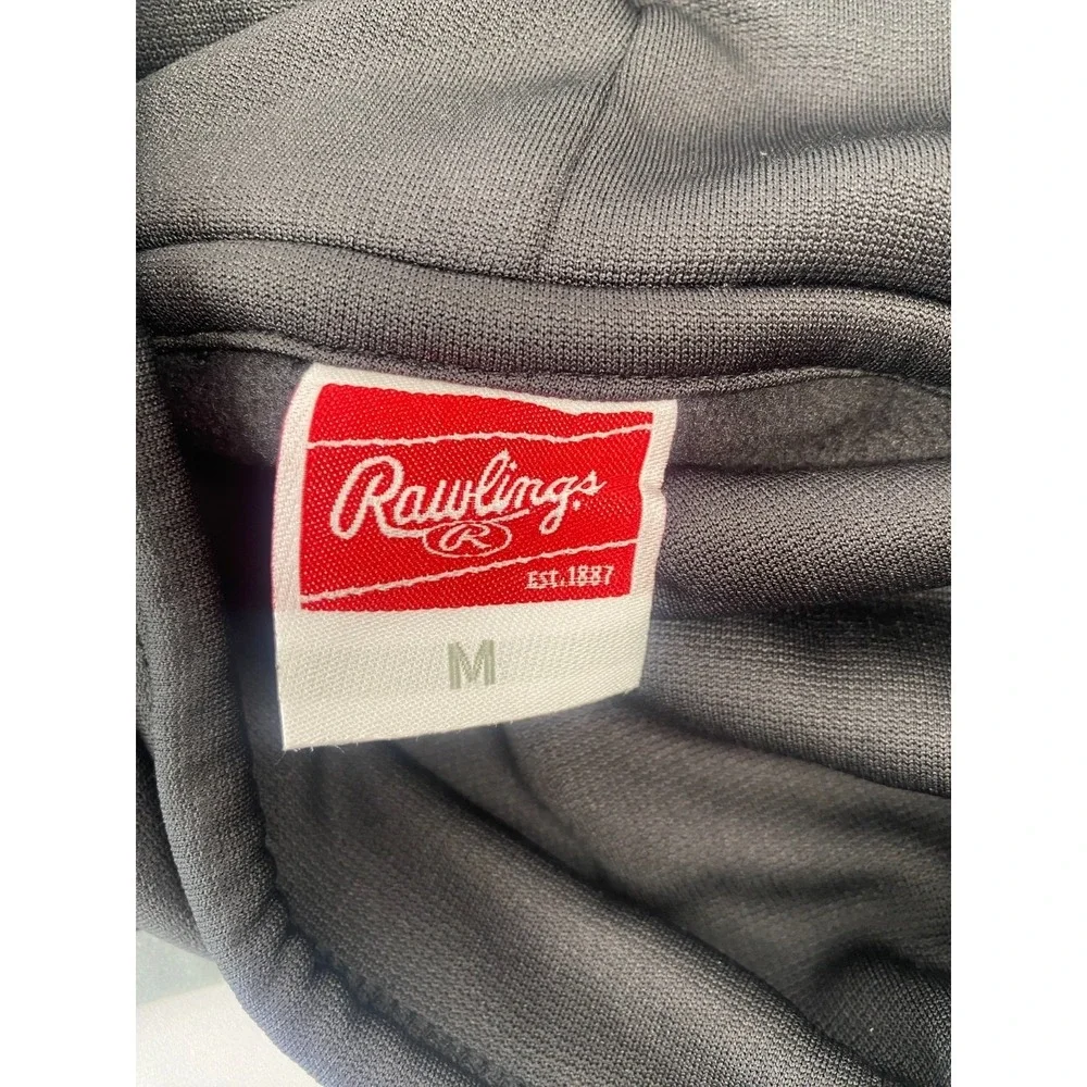 Rawlings Hoodie Women Medium Black New Cowl Neck Thumbhole Athletic WPFF-B-89